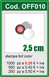 Spillette tonde cm 2.5